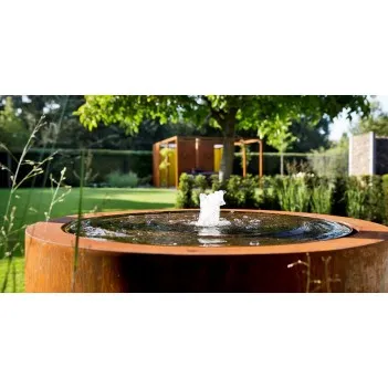 Corten сталь круглый пруд с фонтаном ADCBR1