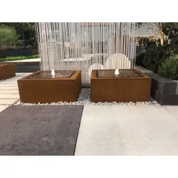 Corten Stahl Teich - brunnen ADCB11