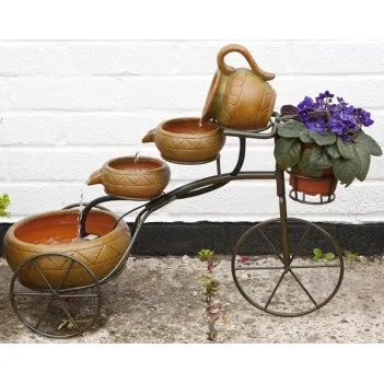 Fontanna,kaskada solarna"Rower"H 57 cm