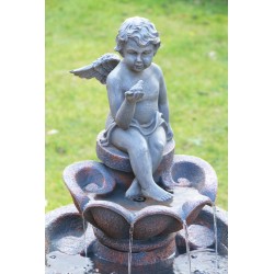 Fontaine solaire Bain d'oiseaux Grenouilles- Fontaines Solaires