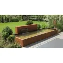 3000x250x1200 Сталь Corten отдельно стоящая водная стена ADVCM2.1
