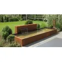 3000x250x1200 Сталь Corten отдельно стоящая водная стена ADVCM2.1