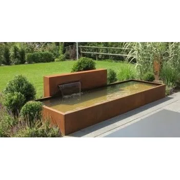 2500x250x1200 Сталь Corten отдельно стоящая водная стена ADVCM2.2