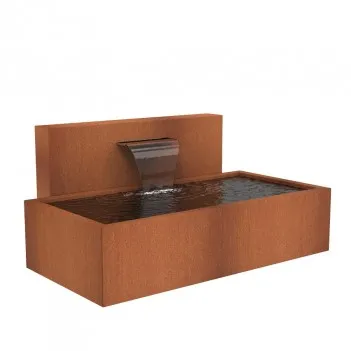 2500x250x1200 Сталь Corten отдельно стоящая водная стена ADVCM2.2