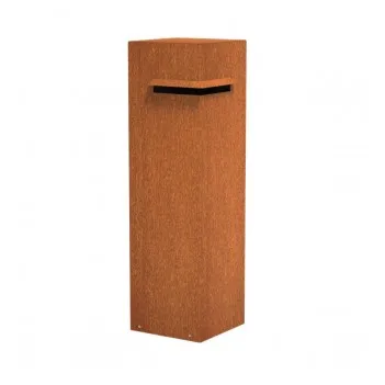 350x350x1200 Poštovní schránka z oceli Corten ADIVC1