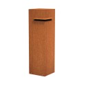 350x350x1200 Corten Steel letterbox ADIVC1