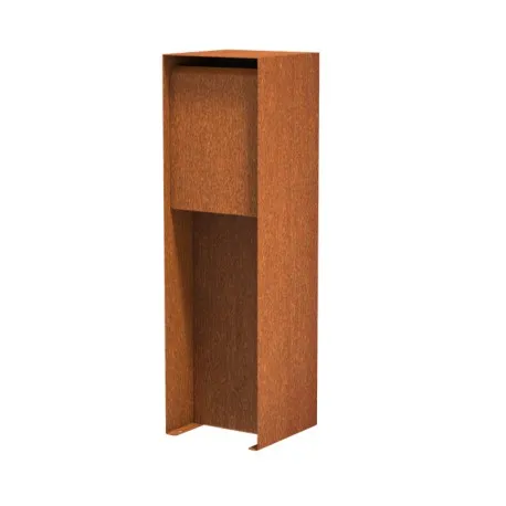 350x350x1150 Briefkasten aus Cortenstahl ADLFC1