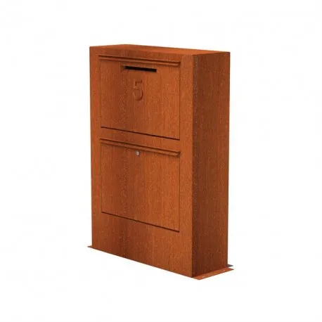 870x300x1250 Corten стальной почтовый ящик ADPPS1