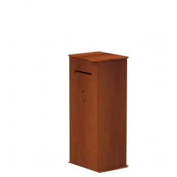 500x400x1200 Corten Steel letterbox ADPCC1