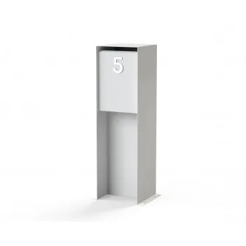 350x350x1150 Briefkasten aus Aluminium ADLFA1