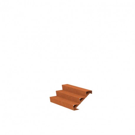 1250x720x510 Corten Steel Stairs ADCST3.2 (3 Stair steps)