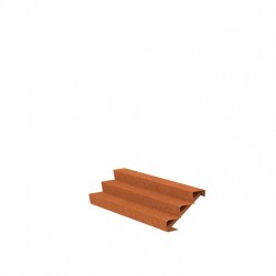 2000x720x510 Corten Steel Stairs ADCST3.4 (3 Stair steps)