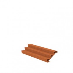 2500x720x510 Corten Steel Stairs ADCST3.5 (3 Stair steps)