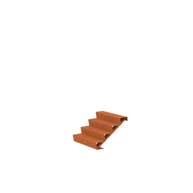 1000x960x680 Лестницы из стали Corten ADCST4.1 (4 ступени лестничные)
