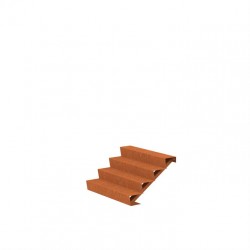 1250x960x680 Schody wykonane ze stali Corten ADCST4.2 (4 Stopnie schodów)