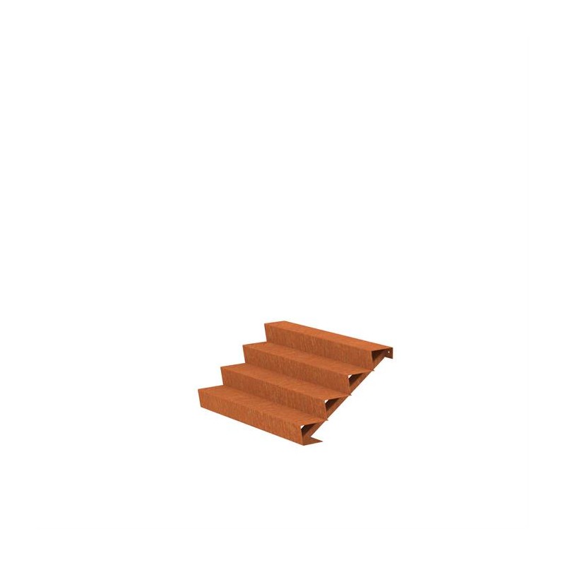 1500x960x680 Corten Steel Stairs ADCST4.3 (4 Stair steps)