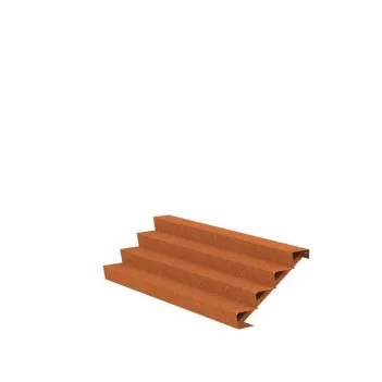 2500x960x680 Corten Steel Stairs ADCST4.5 (4 Stair steps)