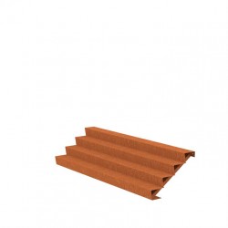 3000x960x680 Corten Steel Stairs ADCST4.6 (4 Stair steps)