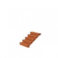 1000x1200x850 Corten Steel Stairs ADCST5.1 (5 Stair steps)