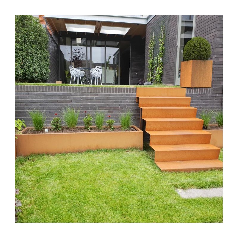 1250x1200x850 Corten Steel Stairs ADCST5.2 (2 Stair steps)
