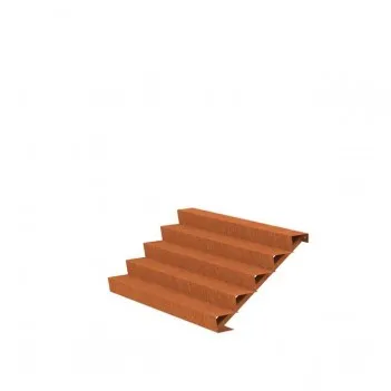 2000x1200x850 Corten Steel Stairs ADCST5.4 (5 Stair steps)