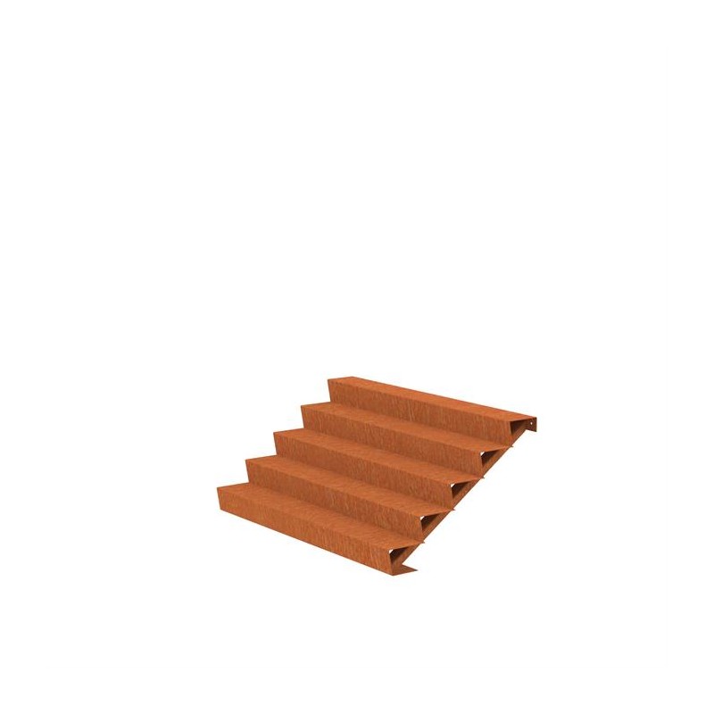 2000x1200x850 Corten Steel Stairs ADCST5.4 (5 Stair steps)