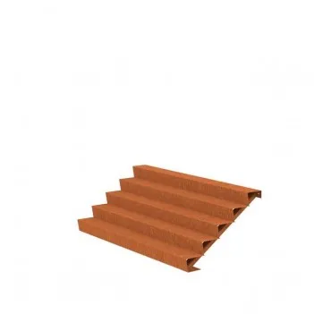 2500x1200x850 CorTenstahl Treppe ADCST5.5 (5 Treppen)