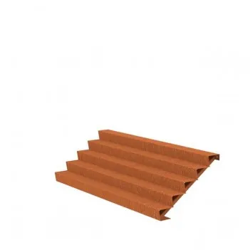 3000x1200x850 CorTenstahl Treppe ADCST5.6 (5 Treppen)