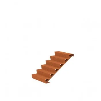 1000x1440x1020 CorTenstahl Treppe ADCST6.1 (6 Treppen)