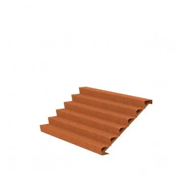 2500x1440x1020 CorTenstahl Treppe ADCST6.5 (6 Treppen)