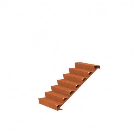 1000x1680x1190 Schody wykonane ze stali Corten ADCST7.1 (7 Stopni schodów)