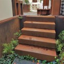 2000x1680x1190 Corten Steel Stairs ADCST7.4 (7 Stair steps)
