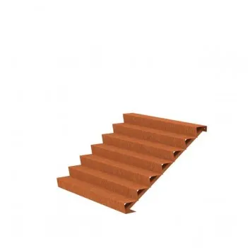 2000x1680x1190 Corten Steel Stairs ADCST7.4 (7 Stair steps)