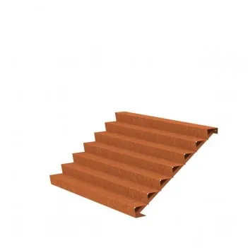 2500x1680x1190 Corten Steel Stairs ADCST7.5 (7 Stair steps)