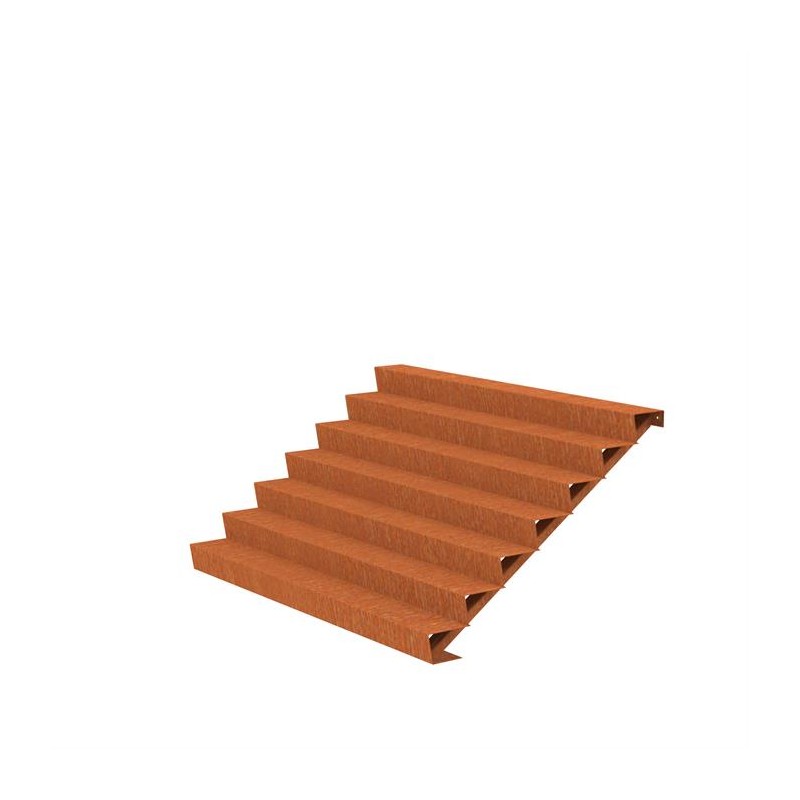 2500x1680x1190 Corten Steel Stairs ADCST7.5 (7 Stair steps)