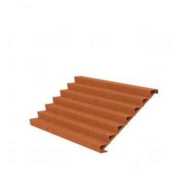 3000x1680x1190 CorTenstahl Treppe ADCST7.6 (7 Treppen)
