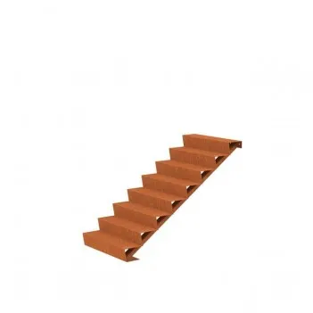 1000x1920x1360 CorTenstahl Treppe ADCST8.1 (8 Treppen)