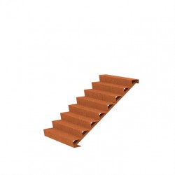 1250x1920x1360 Corten Steel Stairs ADCST8.2 (8 Stair steps)