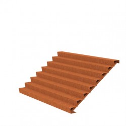 3000x1920x1360 Corten Steel Stairs ADCST8.6 (8 Stair steps)