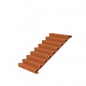 1500x2160x1530 Corten Steel Stairs ADCST9.3 (9 Stair steps)