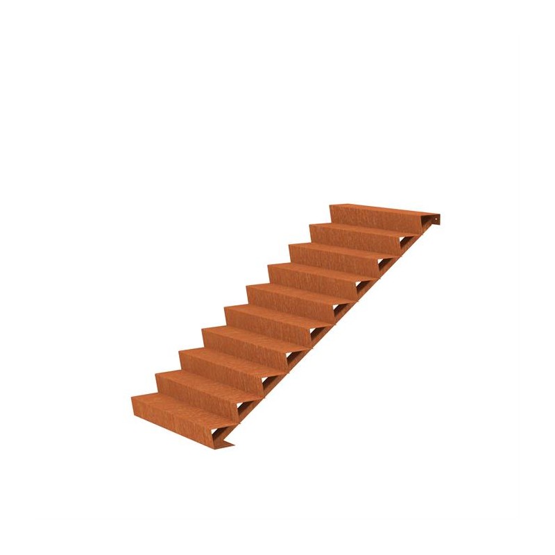 1250x2400x1700 Лестницы из стали Corten ADCST10.2 (10 ступени лестничные)