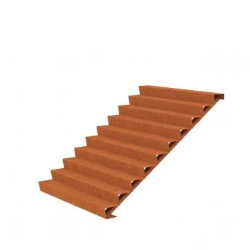 2000x2400x1700 CorTenstahl Treppe ADCST10.4 (10 Treppen)