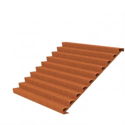 3000x2400x1700 Corten Steel Stairs ADCST10.6 (10 Stair steps)