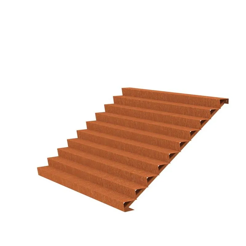 3000x2400x1700 Corten Steel Stairs ADCST10.6 (10 Stair steps)