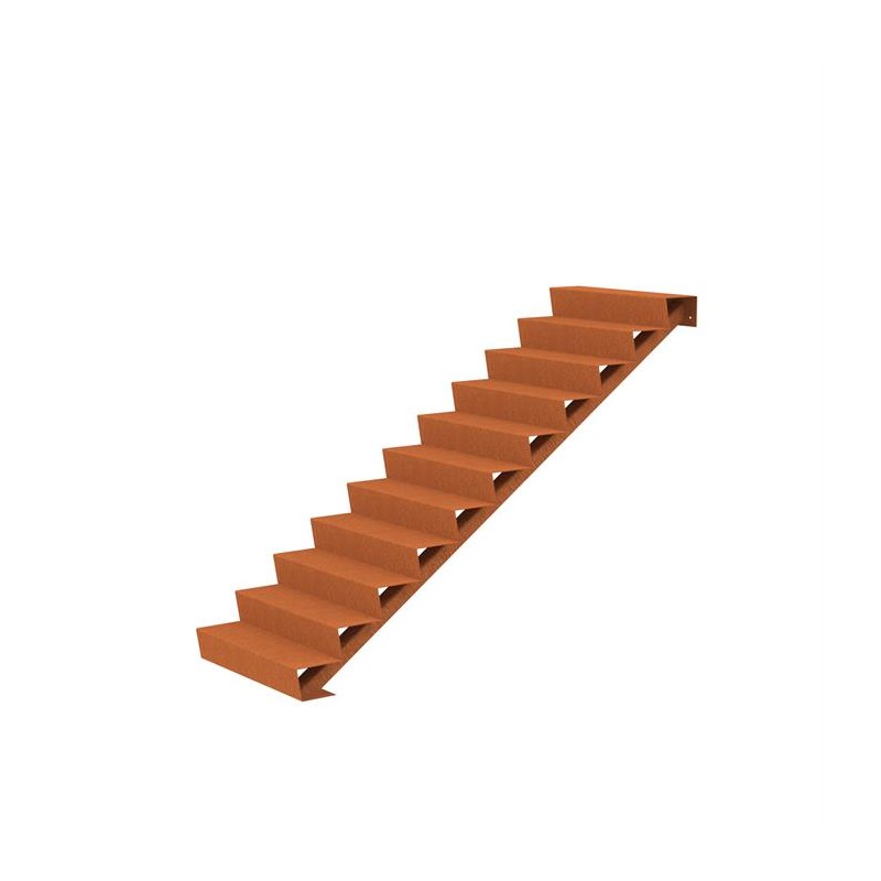 1000x2640x1870 Лестницы из стали Corten ADCST11.1 (11 ступени лестничные)