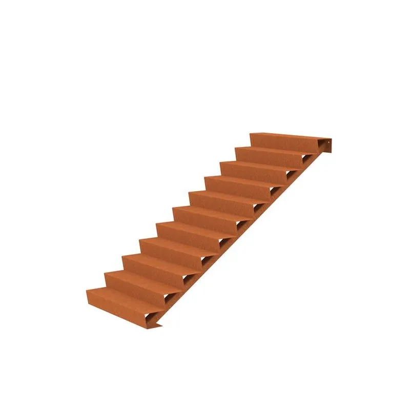 1250x2640x1870 Corten Steel Stairs ADCST11.2 (11 Stair steps)