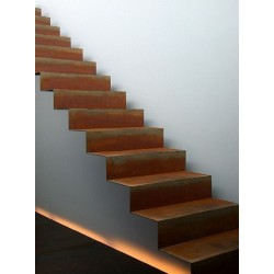 1000x2880x2040 Corten Steel Stairs ADCST12.1 (12 Stair steps)