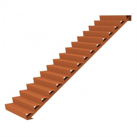 1250x3840x2720 Лестницы из стали Corten ADCST16.2 (16 ступени лестничные)