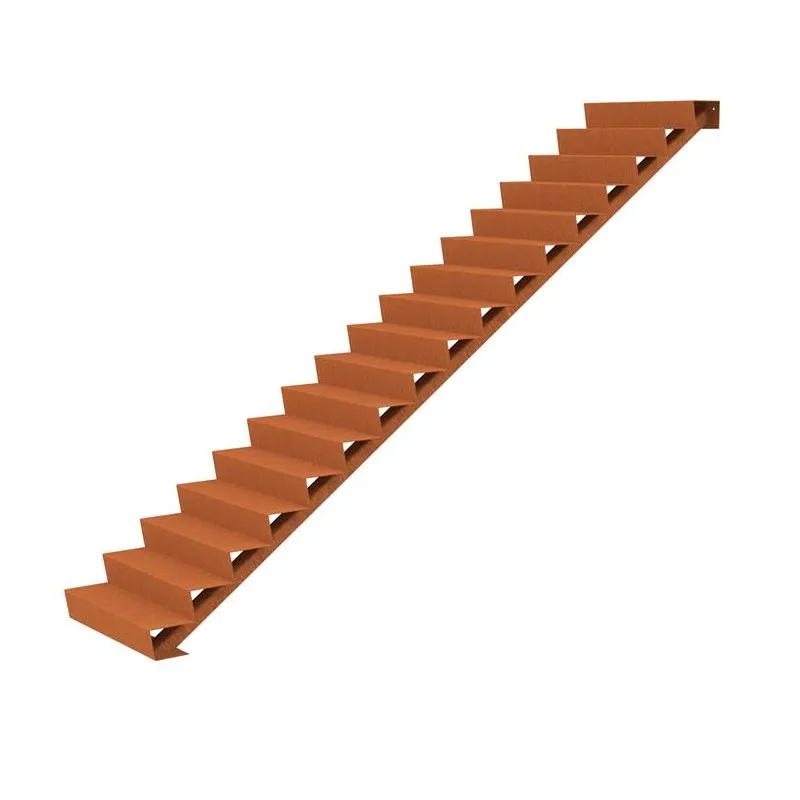 1000x4080x2890 Corten Steel Stairs ADCST17.1 (17 Stair steps)