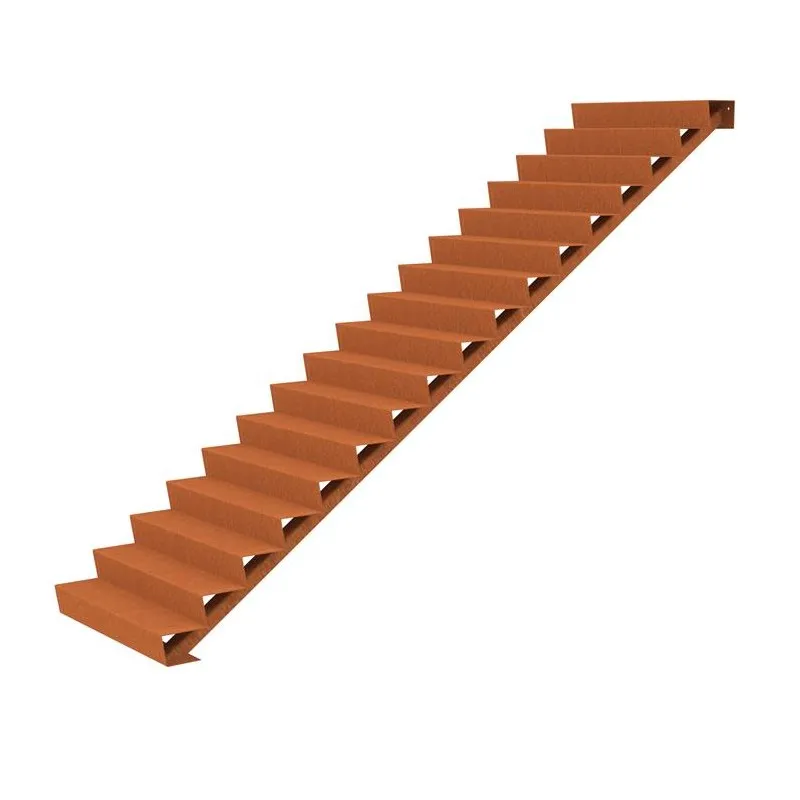 1250x4080x2890 Corten Steel Stairs ADCST17.2 (17 Stair steps)